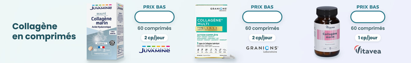 Prix bas collagène en comprimés