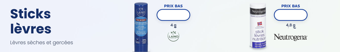 Prix bas sticks lèvres