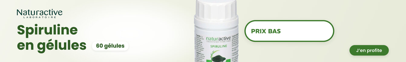 Prix bas Naturactive Spiruline gélules