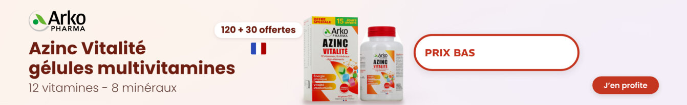 Prix bas Azinc Vitalité gélules multivitamines