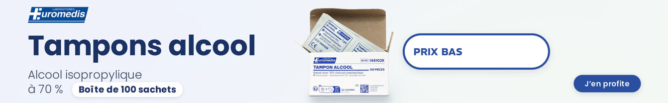 Prix bas Tampons alcool