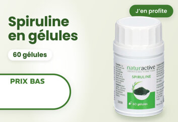 Prix bas Naturactive Spiruline gélules