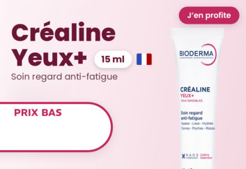 Prix bas Bioderma Créaline Yeux+ soin regard anti-fatigue