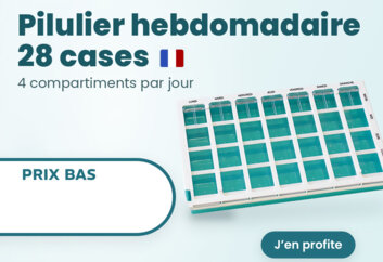 Meilleur Prix Pilulier hebdomadaire 28 cases