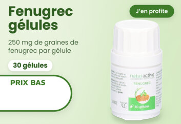 Prix bas Naturactive fenugrec gélules