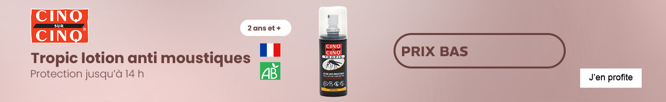Prix bas Cinq sur Cinq Tropic lotion anti moustiques
