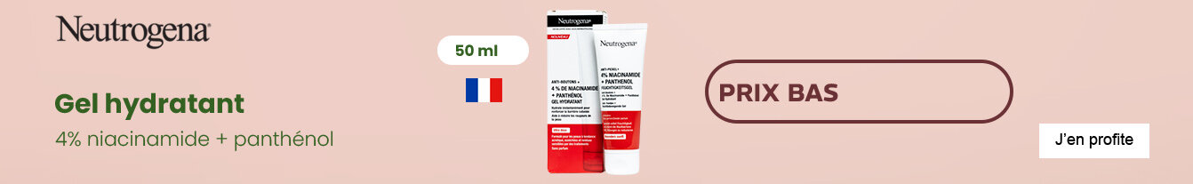 Prix bas gel hydratant acné Neutrogena