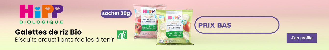 Prix bas HiPP Galettes de riz à la framboise Bio