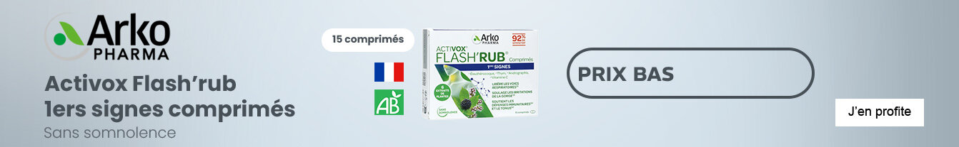 Prix bas Activox Flash'rub 1ers signes comprimés