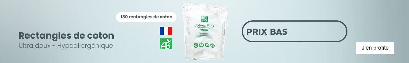 Prix bas rectangles de coton Bio
