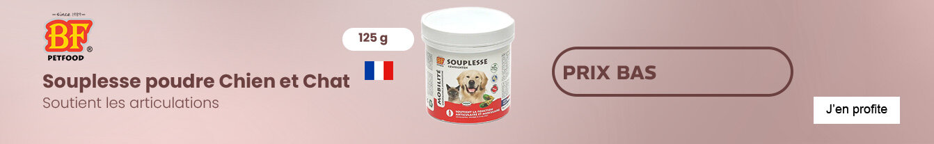 Prix bas BF Petfood Souplesse poudre Chien et Chat