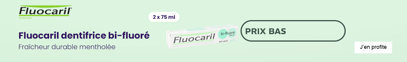 Prix bas Fluocaril bi fluoré dentifrice à la menthe