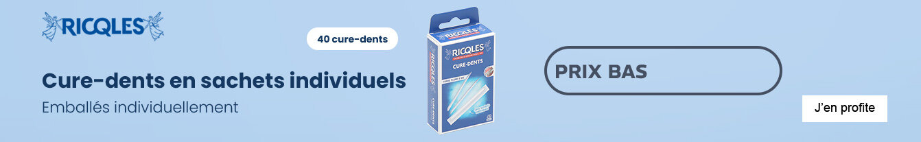 Prix bas Ricqles Cure dents en sachets individuels