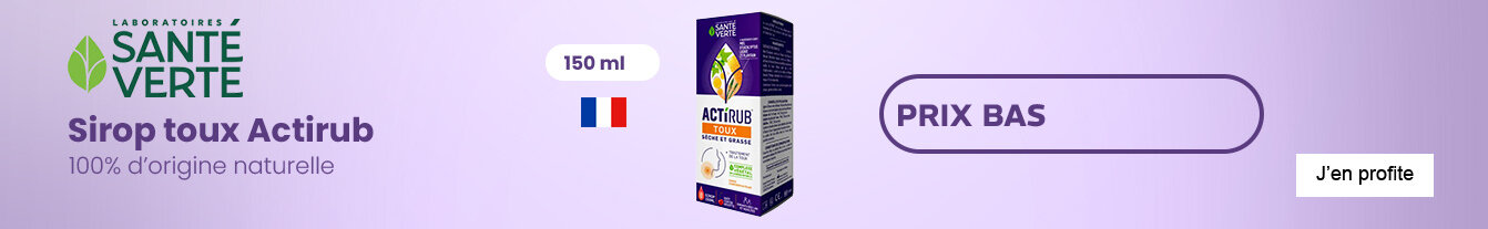Prix bas Actirub toux sirop