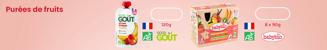 Prix bas Babybio gourdes fruits multi parfums bio
