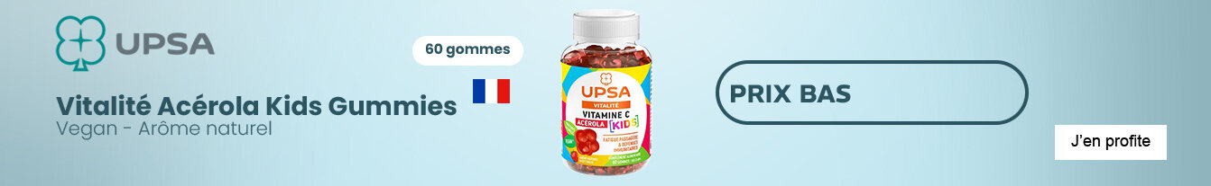 Prix bas Vitalité Acérola Kids Gummies Upsa