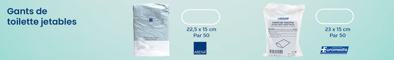 Prix bas Abena Gant de toilette jetable