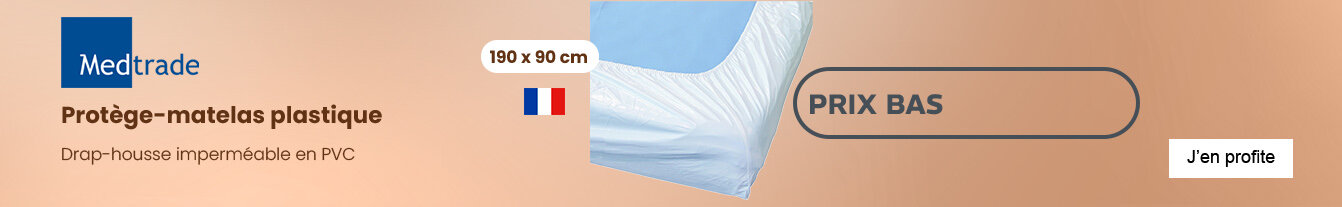 Prix bas Clinibed protège matelas plastique Dermalys