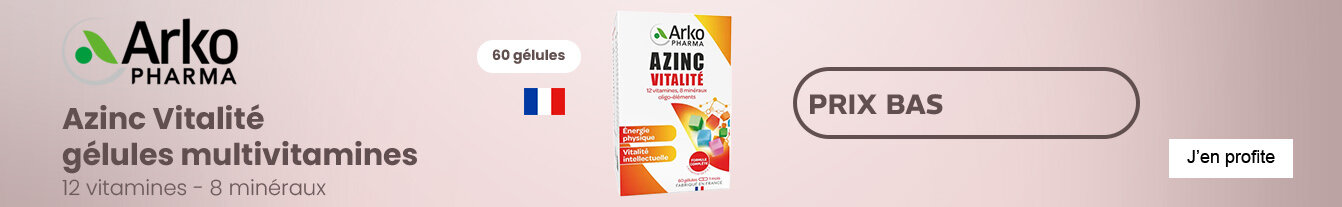 Prix bas Azinc Vitalité gélules multivitamines
