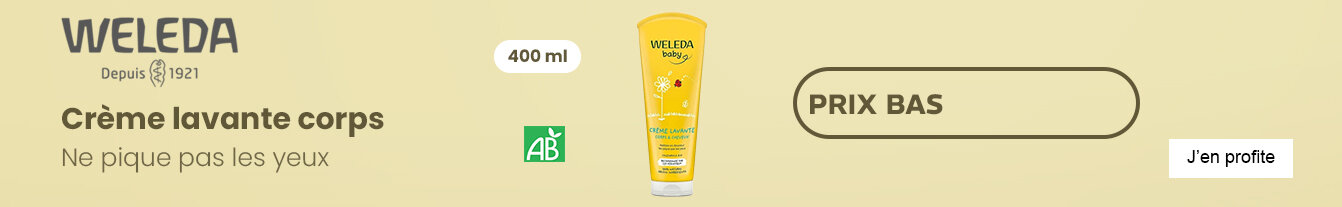 Prix bas crème lavante Calendula bébé Weleda bio