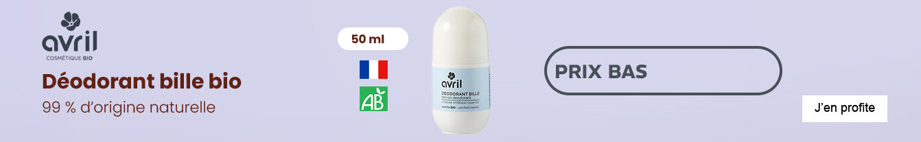 Prix bas déodorant bio Avril