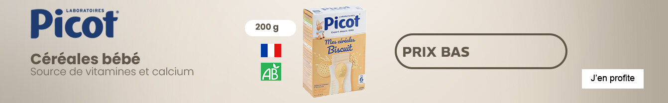 Prix bas céréales bébé Picot