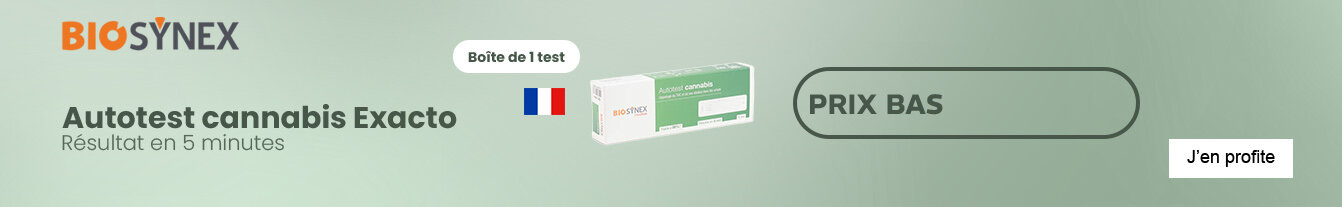 Prix bas autotest urinaire Exacto cannabis Biosynex