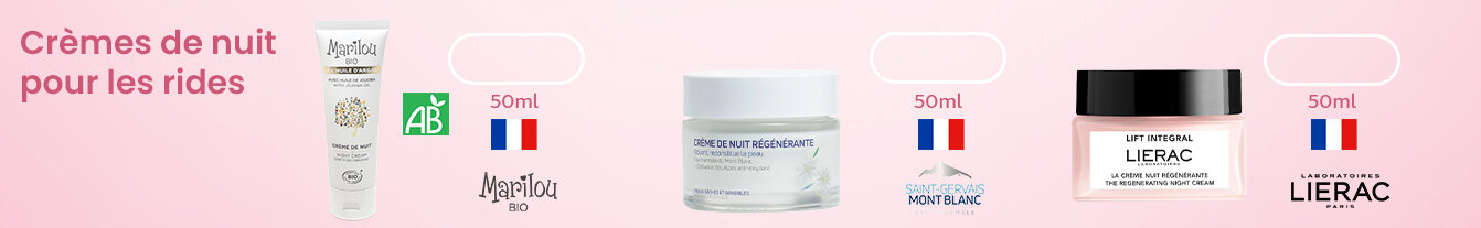 Prix bas crème de nuit mont blanc