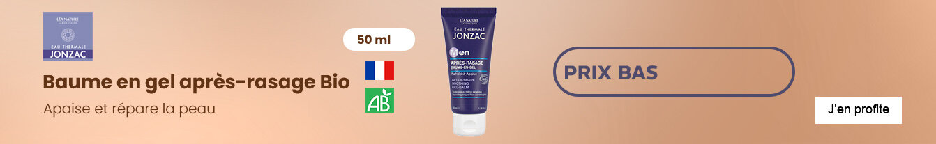 Prix bas Jonzac Men baume en gel après rasage Bio