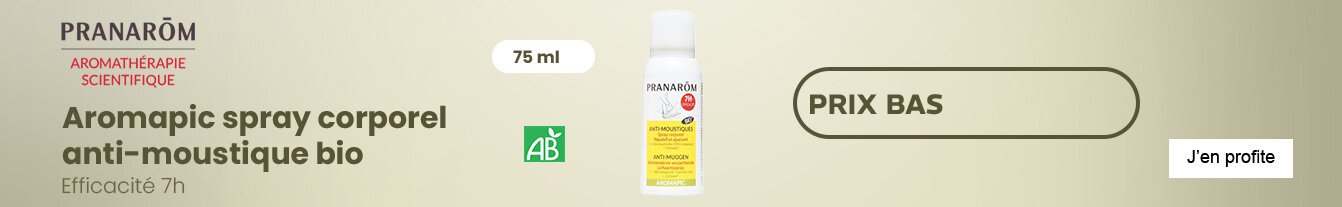 Prix bas Pranarom Aromapic spray corporel anti moustique bio
