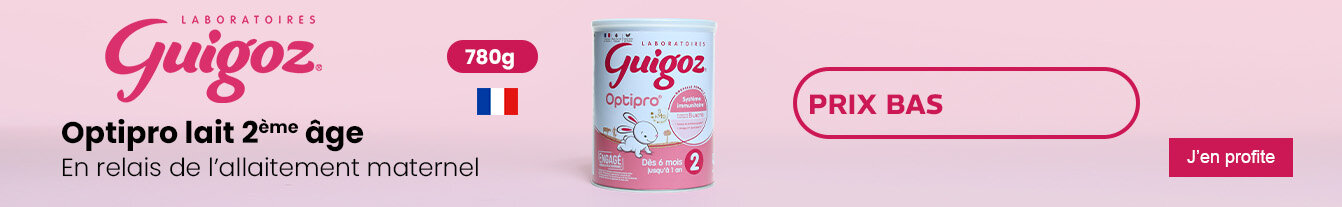 Prix bas Guigoz Optipro lait 2ème âge