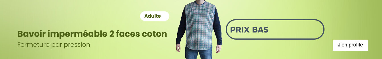 Prix bas bavoir imperméable coton
