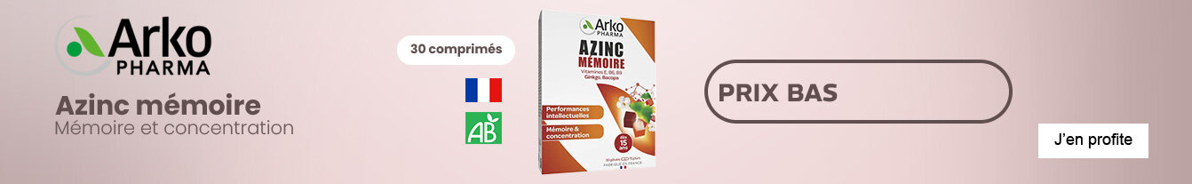 Prix bas Azinc mémoire Arkopharma