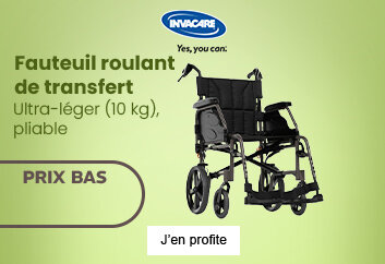 Prix bas Invacare Fauteuil roulant de transfert Action 2 Transit Lite