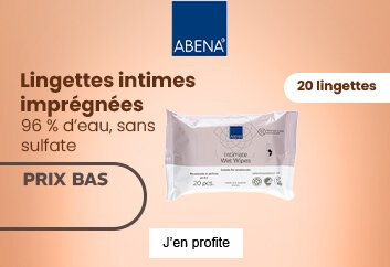 Prix bas Abena lingettes intimes imprégnées