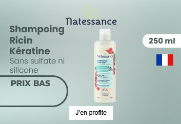 Prix bas Natessance Shampooing réparateur fortifiant Ricin et kératine végétale