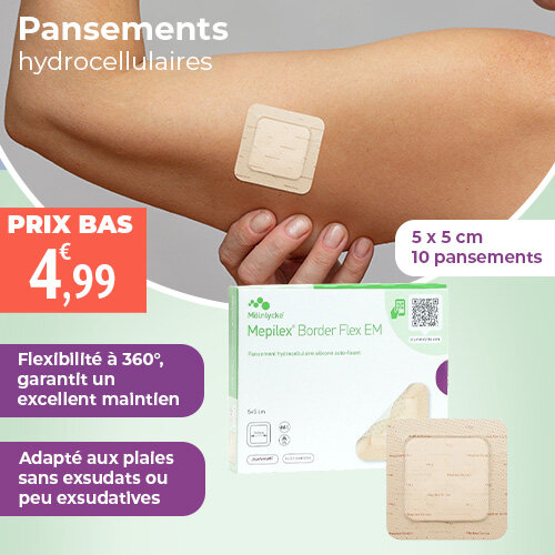 Prix bas Mepilex Border Flex EM pansements