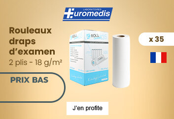 Prix bas rouleaux draps d'examen Euromedis