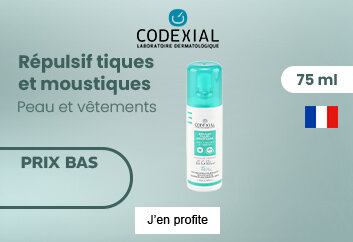 Prix bas Codexial Répulsif tiques et moustiques