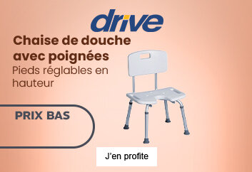 Prix bas Chaise de douche avec poignées découpées
