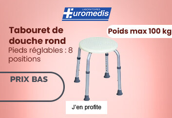Prix bas Tabouret de douche rond