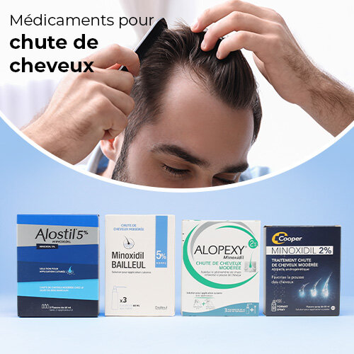 Mea médicaments Minoxidil cheveux