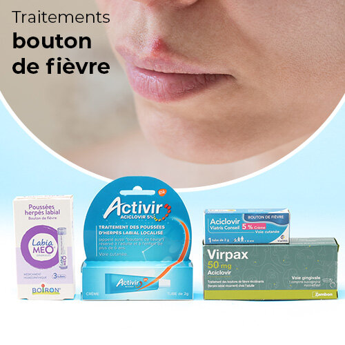 Mea traitements bouton de fièvre
