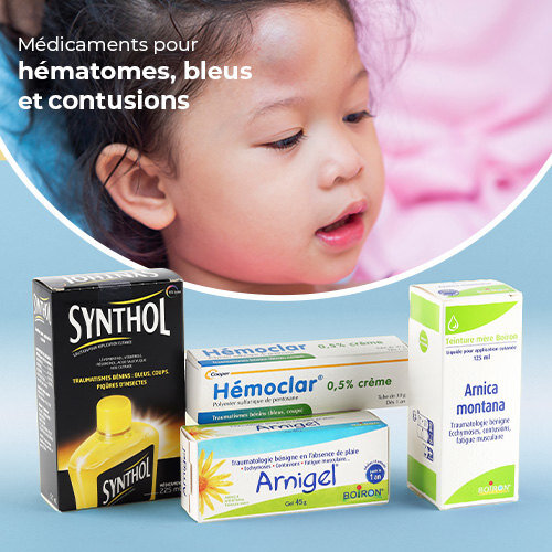 Mea médicaments coups, bleus et bosses