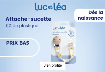 Prix bas Luc et Léa Attache sucette