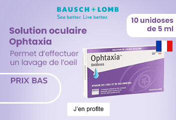 Prix bas Ophtaxia solution oculaire unidoses