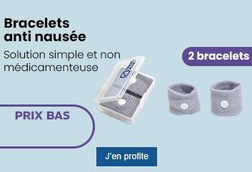 Prix bas Bracelets anti nausée Travel Blue