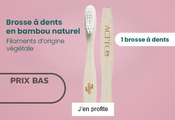 Prix bas Brosse à dents Souple bambou naturel Act Eco