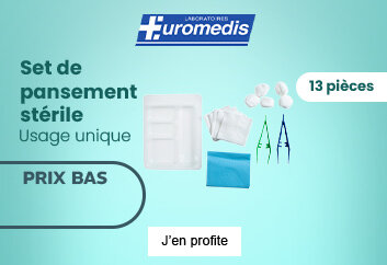 Prix bas set pansement stérile Euromedis