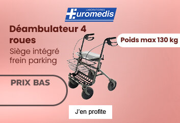 Mea Déambulateur 4 roues avec panier
